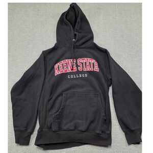 MV Sport Pro-Weave Keene State College Hoodie Sweatshirt Black Mens XS